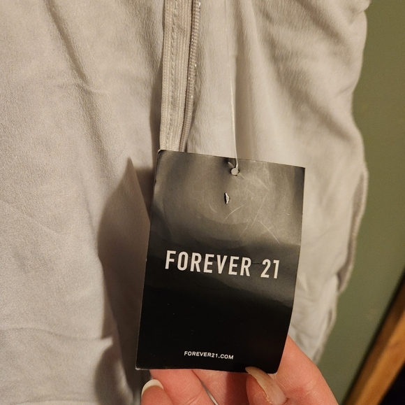 Forever 21 Plunging Silver Seguin Maxi Dress - Picture 11 of 12